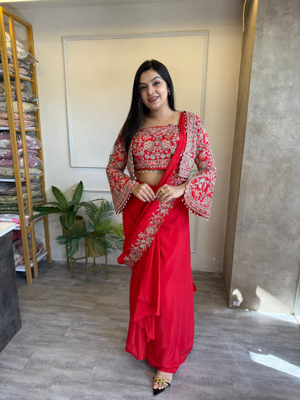 Jacket DRape Saree