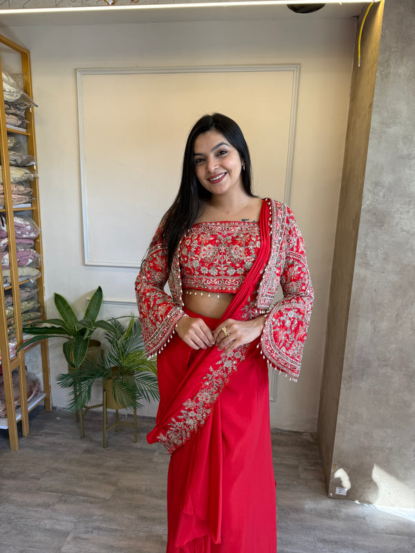Jacket DRape Saree