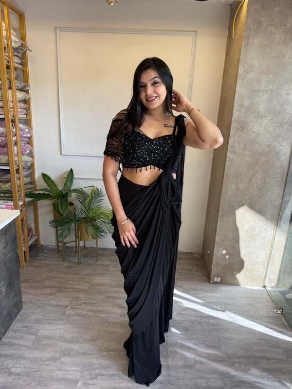 Drape Pearl Saree