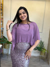 Cape Sequin Dress