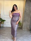 Cape Sequin Dress