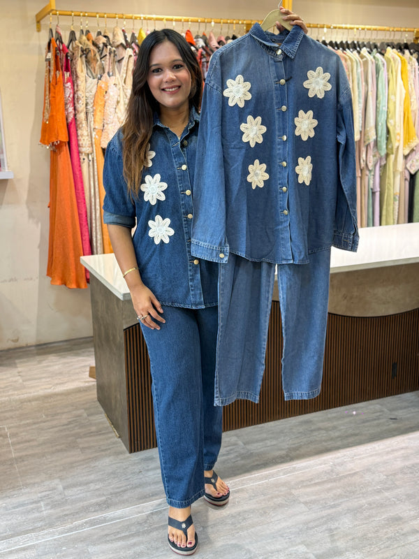 Denim Crocia Co od set