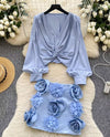 Rose Skirt Co Od Set