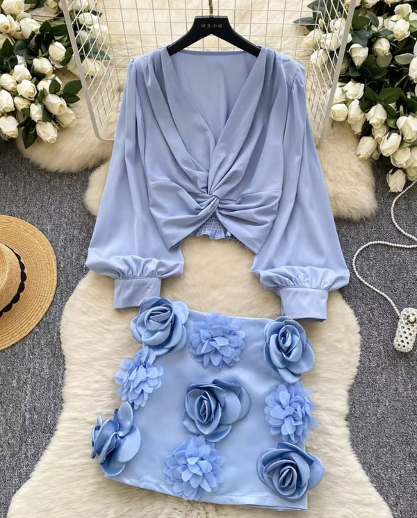 Rose Skirt Co Od Set
