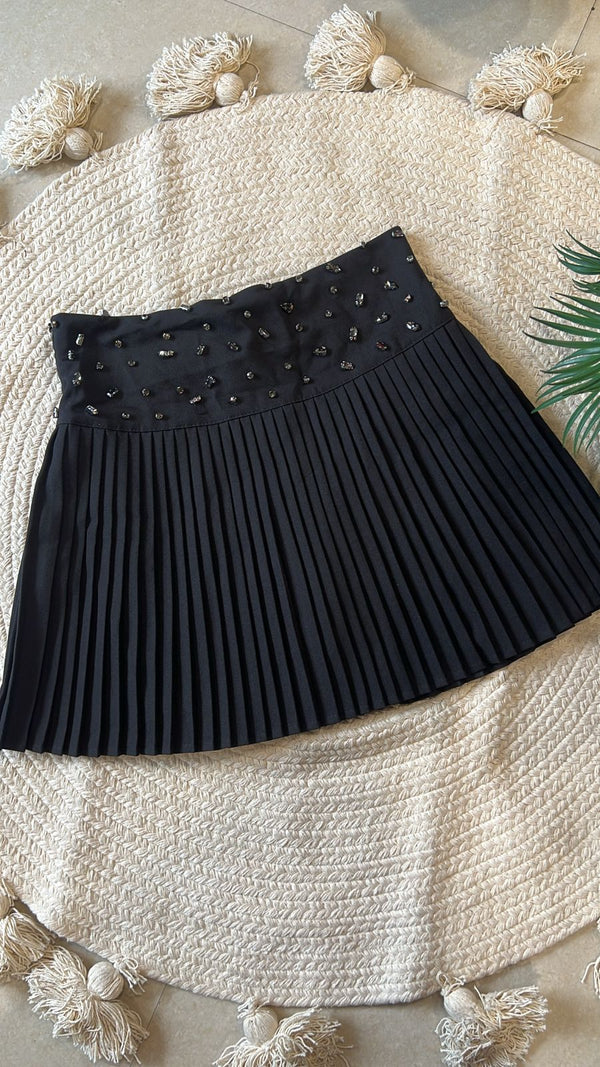 Studed tennis skirt
