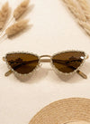 Cateye Studed Sunglasses