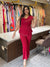 One Shoulder Pearl Jumpsuit