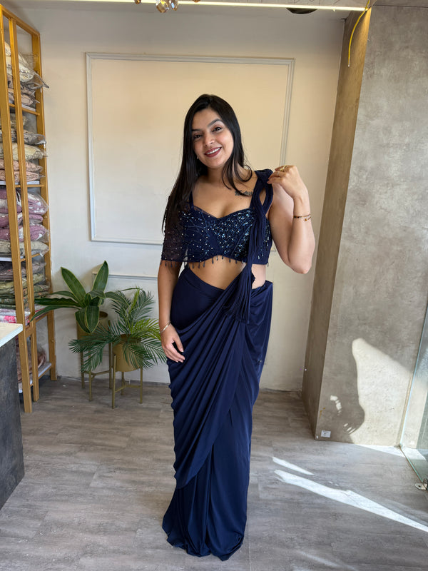 Drape Pearl Saree