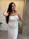 Cape Sequin Dress