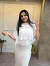 Cape Sequin Dress
