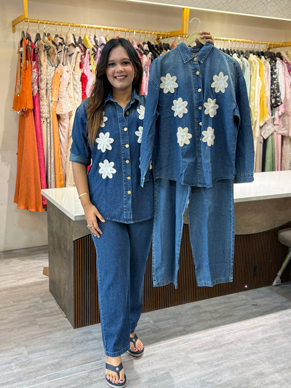 Denim Crocia Co od set