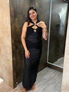 Criss-Cross Ruched Dress