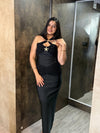 Criss-Cross Ruched Dress