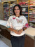 Butterfly pearl top